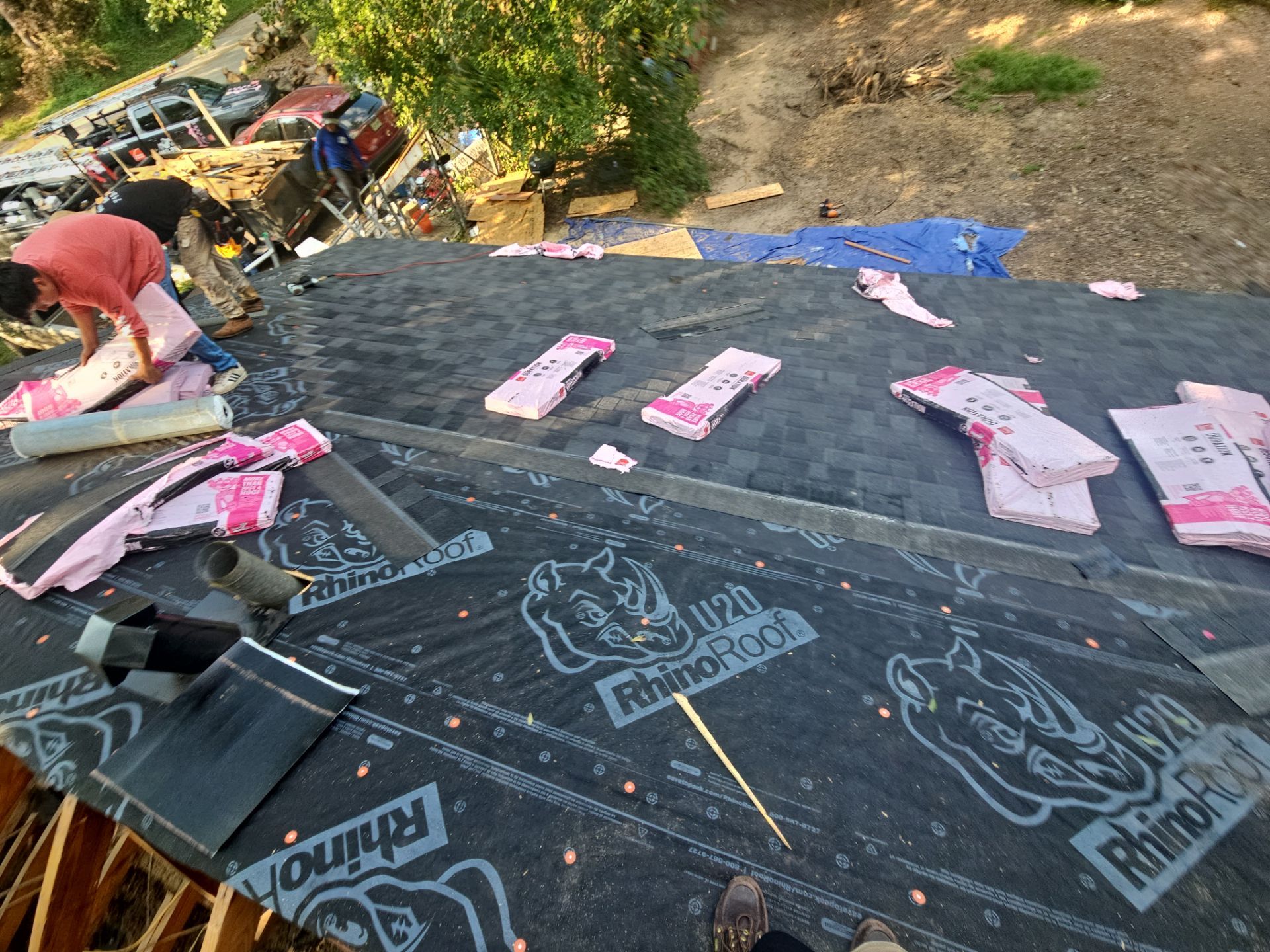Residential Roofing Installation using Owen's Corning Duration (Lifetime) Shingles by Roof Repair Company