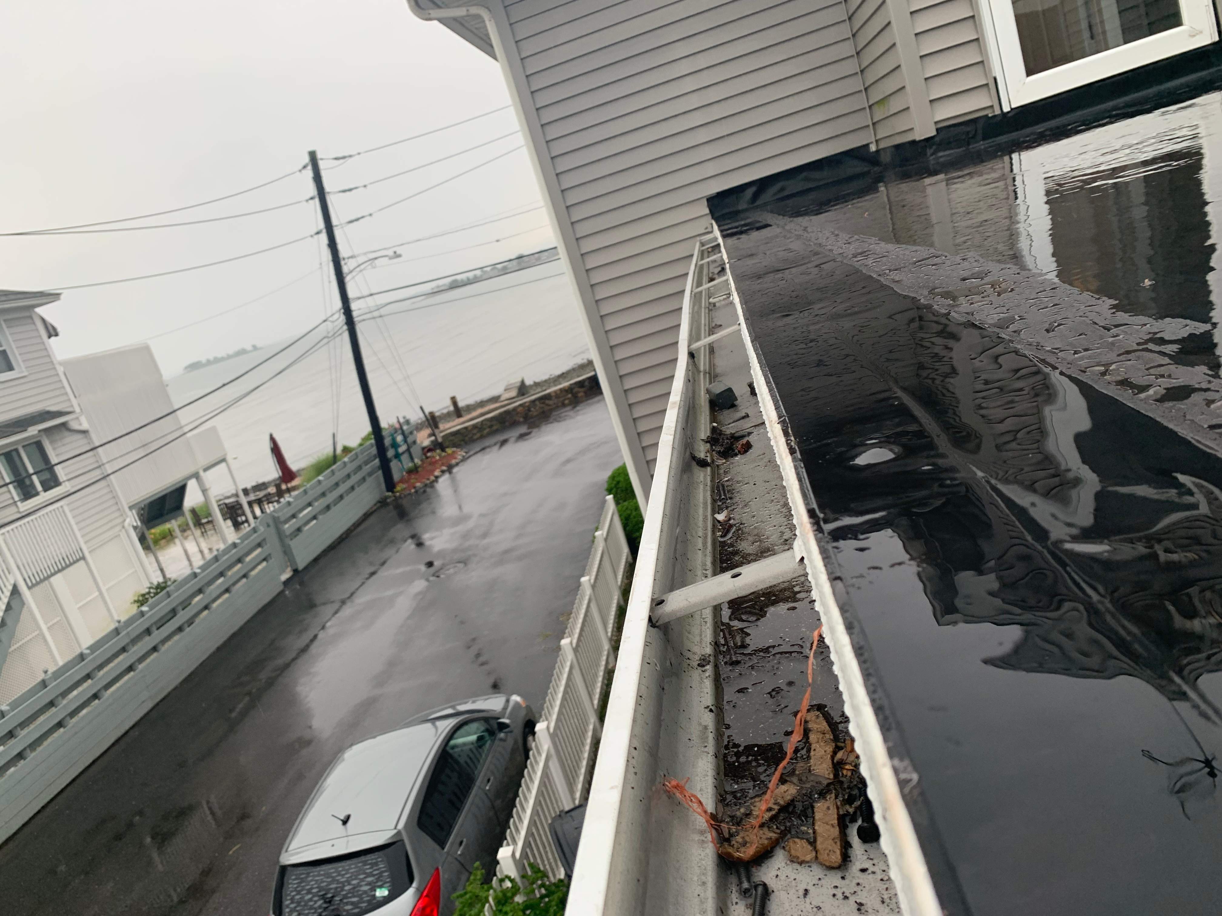 Deck Installation using trex over epdm roof by A Plus Exterior