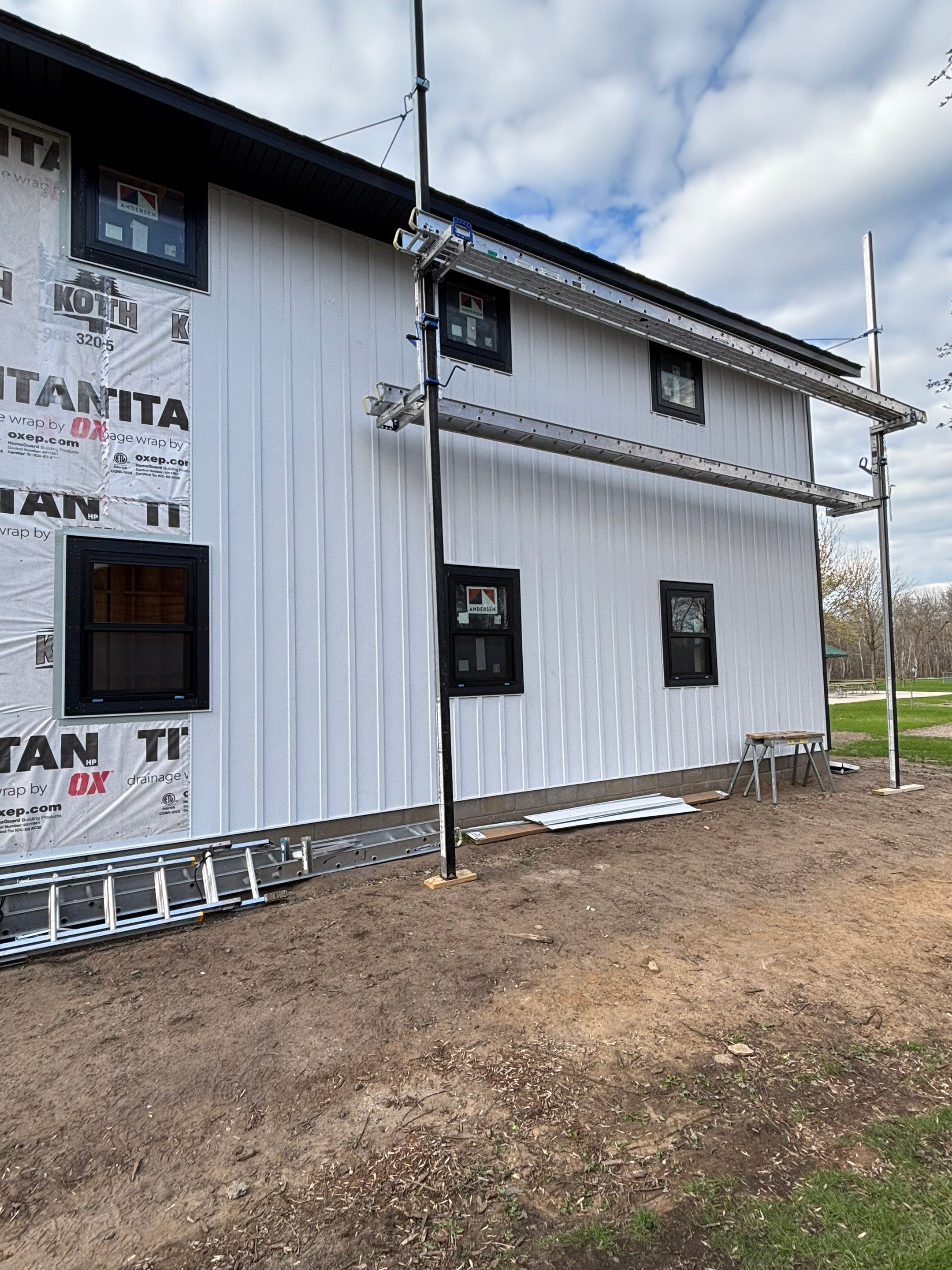 Garage Exterior by Zablocki Roofing & Exteriors