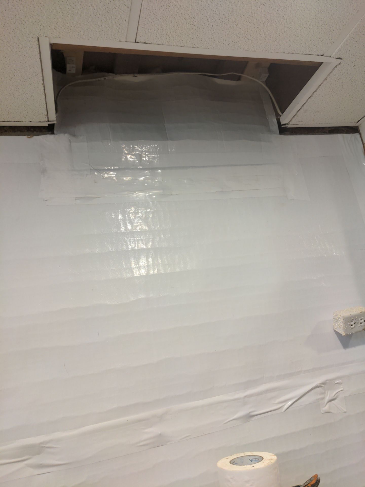 Interior Basement Waterproofing System and Egress Window Installation by Toledo Basement Repair 