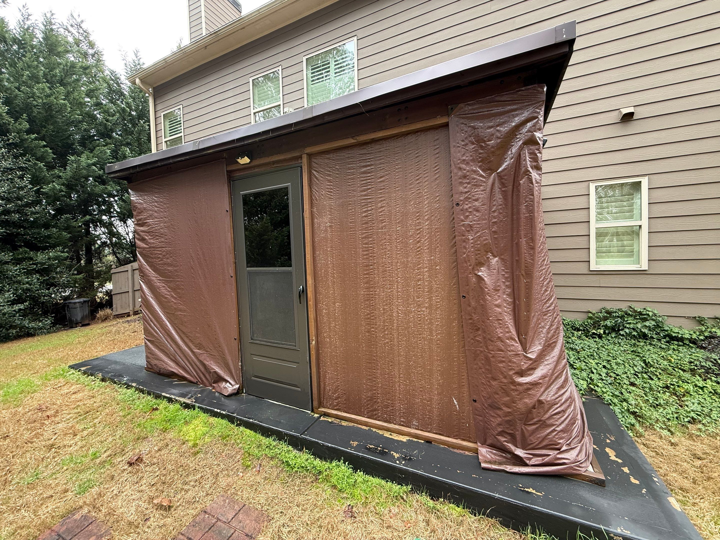 Backyard Pavilion Installation and Garage Door Upgrades in Powder Springs by Swift Home Renovations