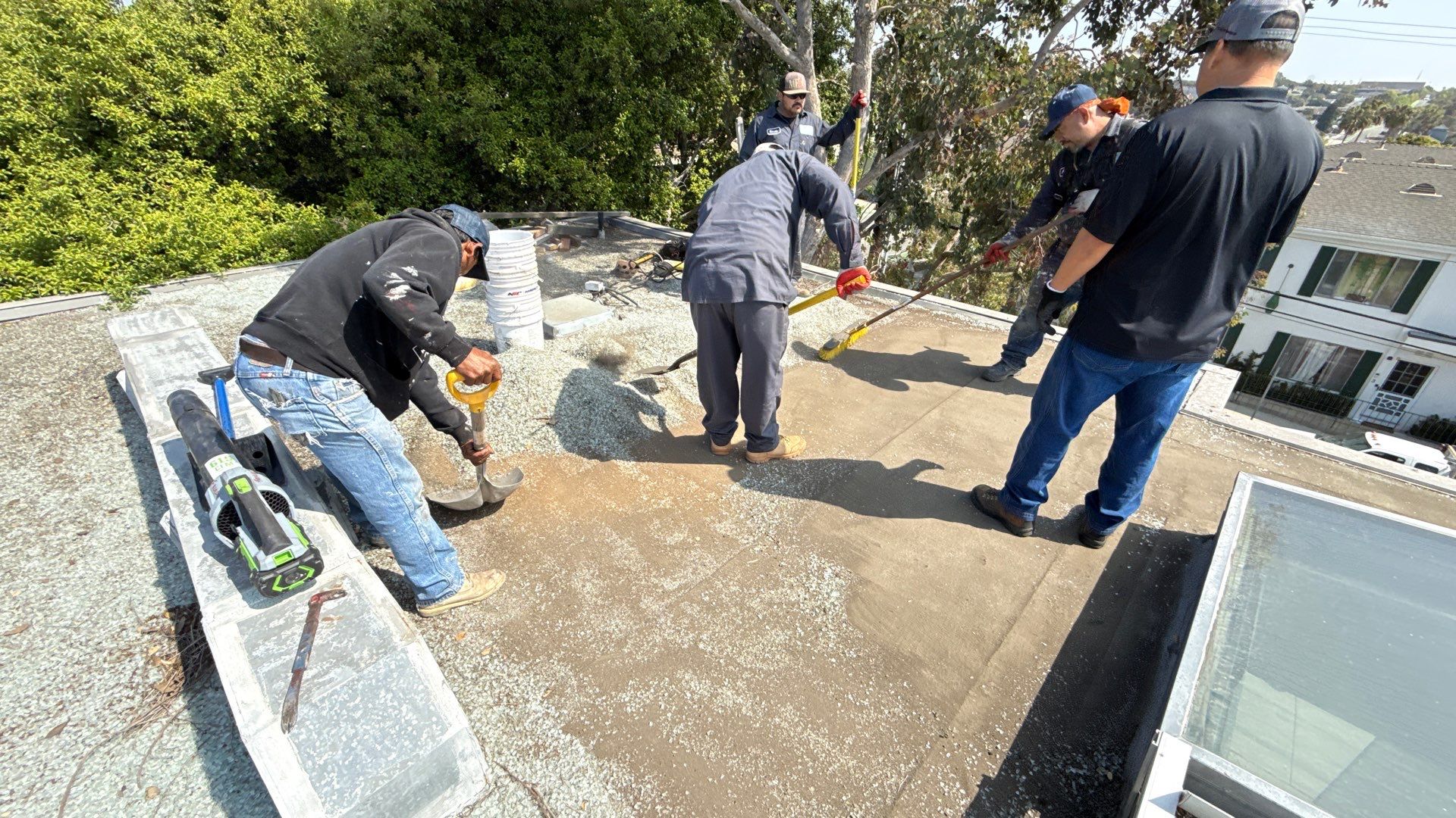 Residential Roofing Installation using Polyglass Torch Down Roofing System by Hull Brothers Roofing