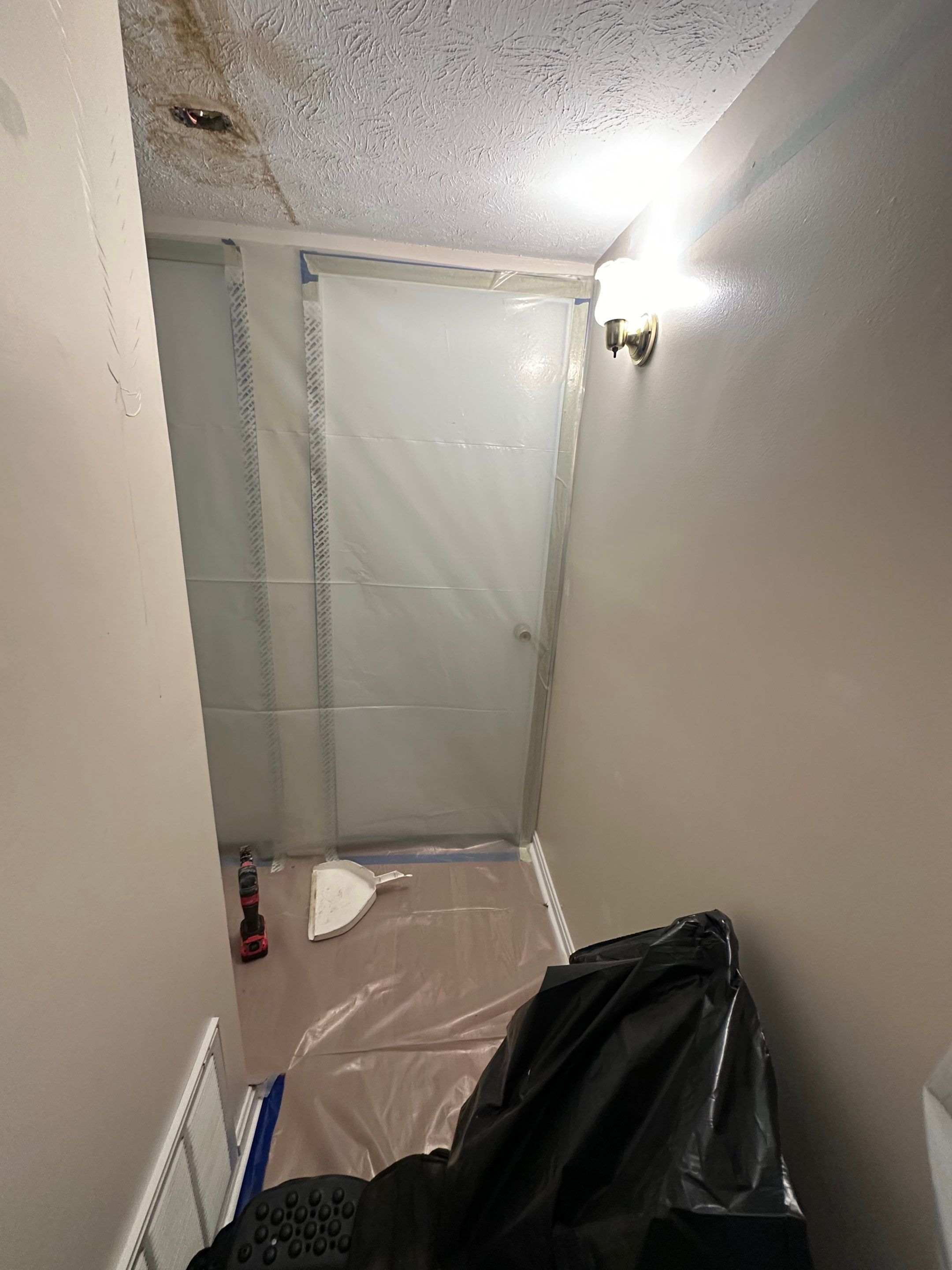 Small Mold Remediation from a past Roof Leak by ANR Restoration