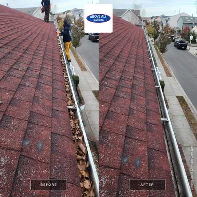 Gutter Cleaning using Gutter Cleaning Supplies