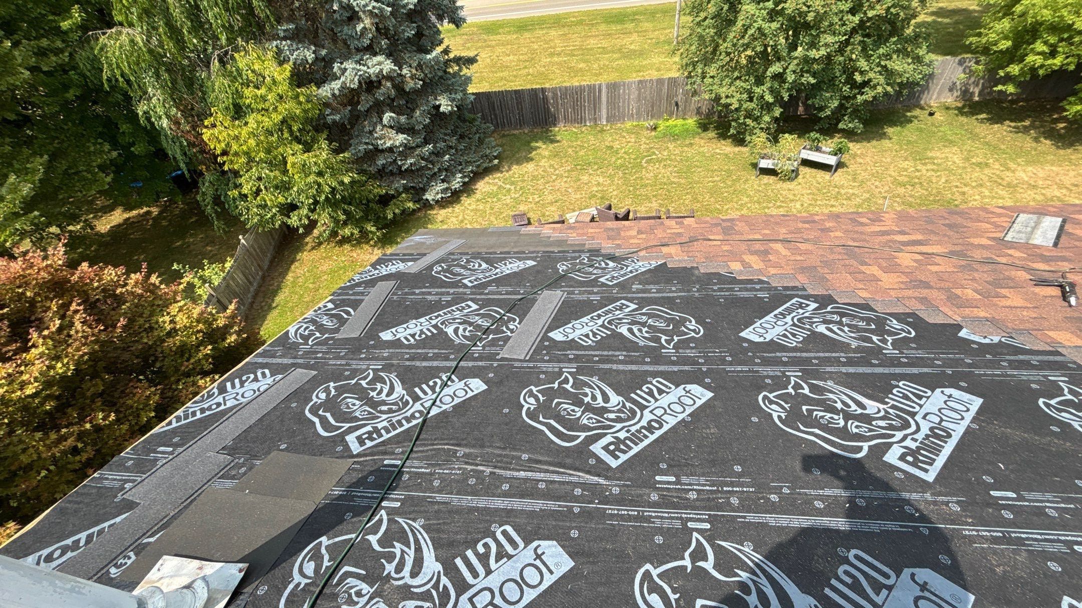 Roof Replacement using Owens Corning Brownwood by 180 Contractors