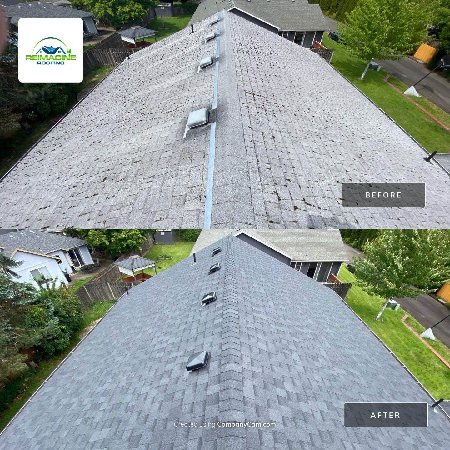 Estate Gray Shingles by Reimagine Roofing