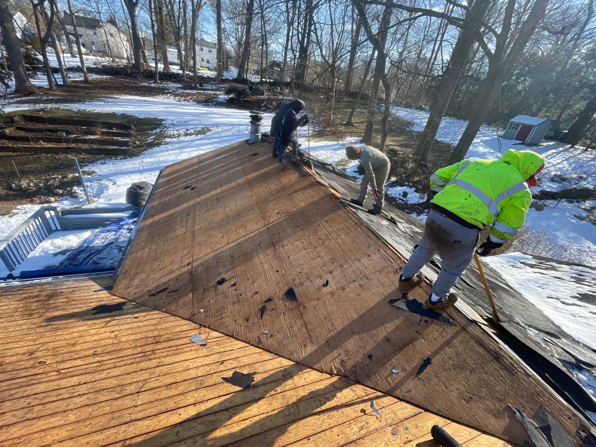 Residential Roofing Installation using Owens Corning Duration Estate Gray by A Plus Exterior