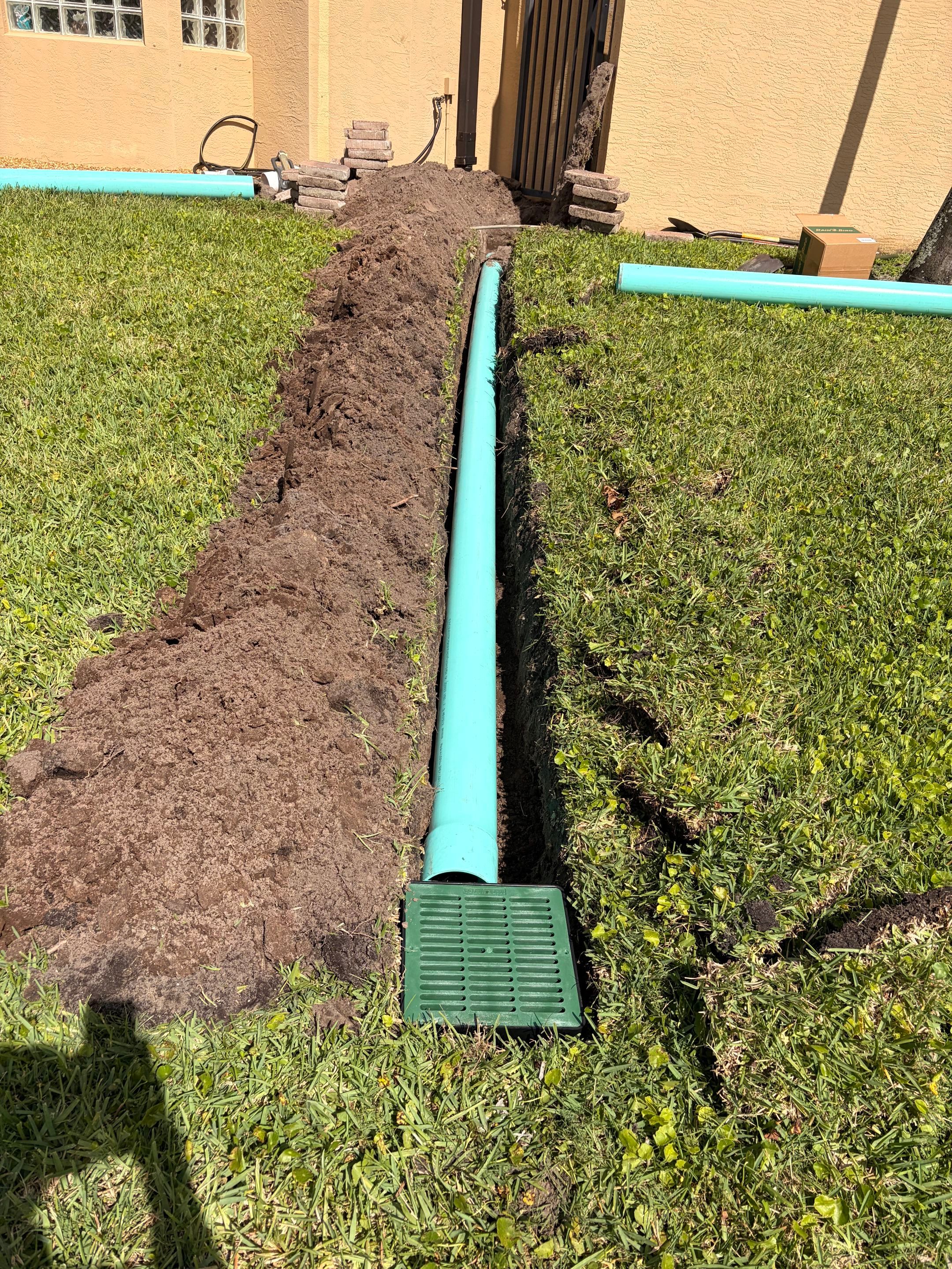 💧 Another Drainage Problem in Palm City... Solved. 💪 by Alpha Zeta Enterprises Inc