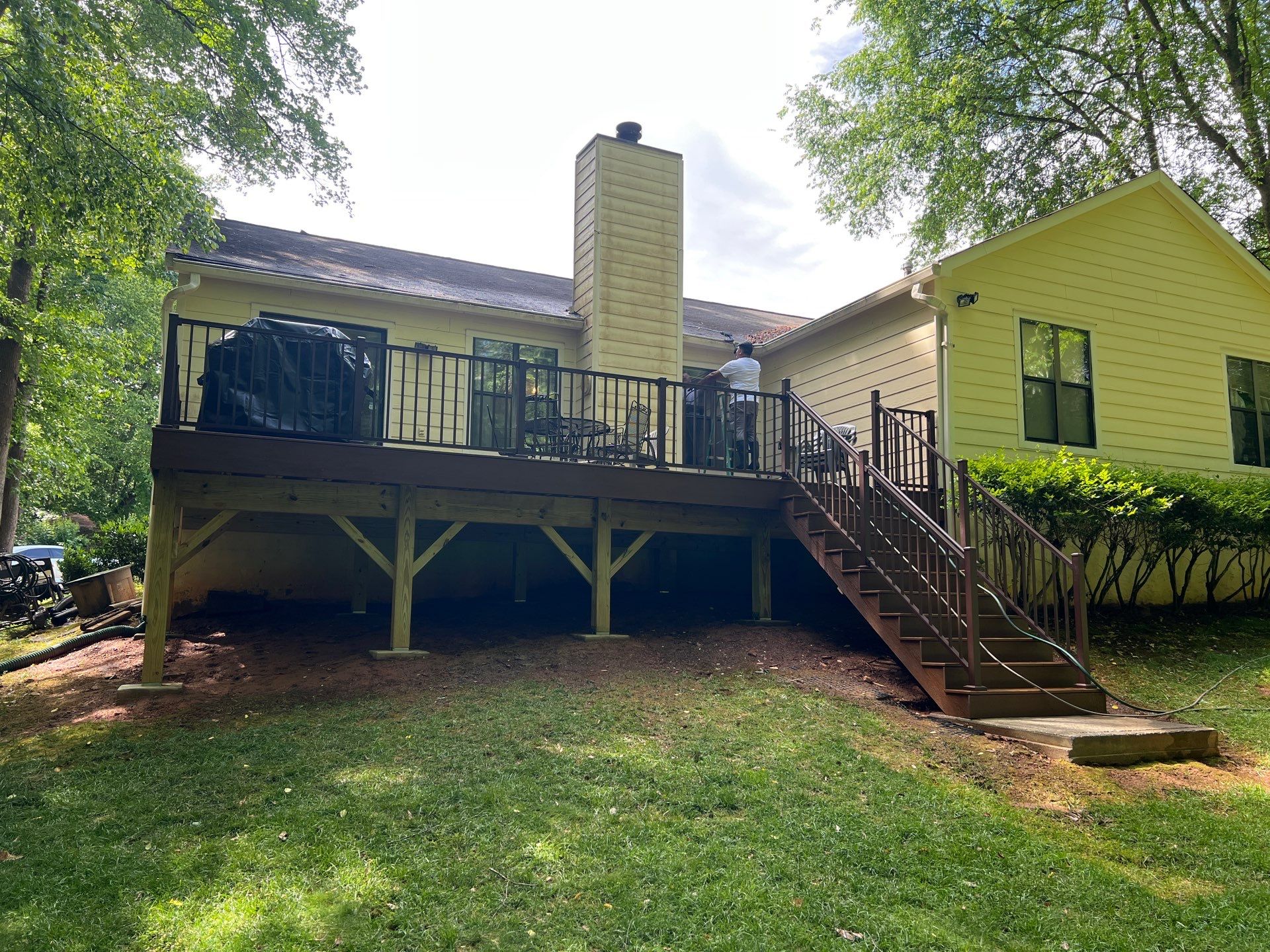 Complete Deck Reconstruction and Railing Upgrade in Alpharetta, Georgia by Swift Home Renovations 