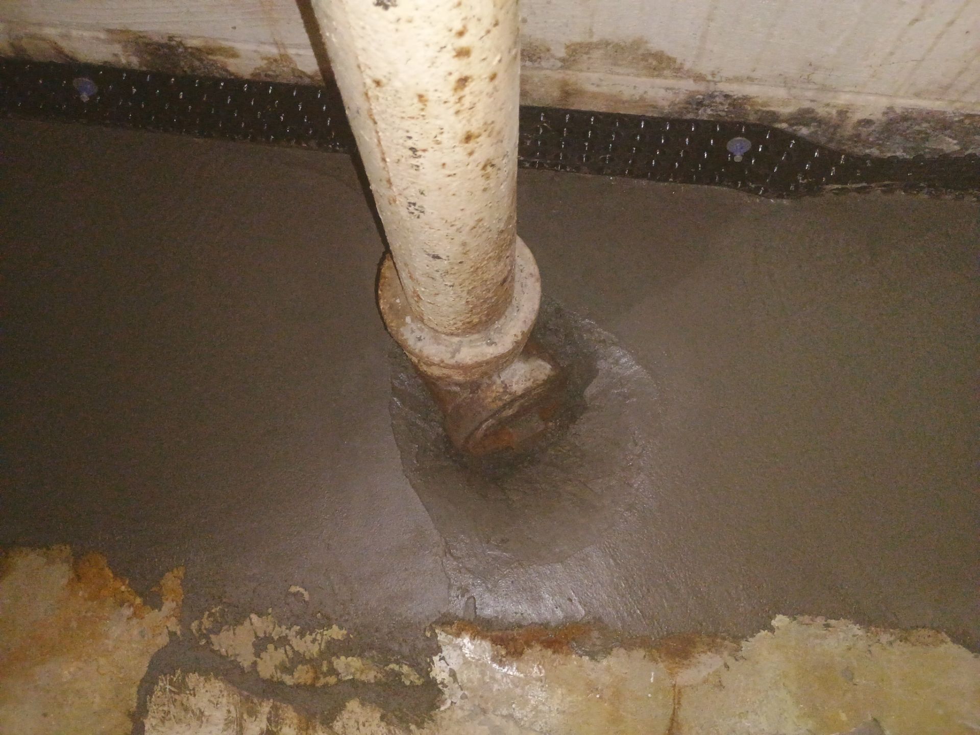 Interior Drain Tile Installation in Columbia Heights, MN by Waterproofing Northeast