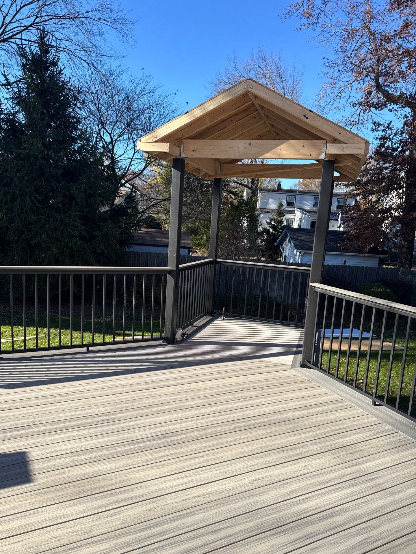 Deck Resurface and New A-Frame Roofing by deck guardian