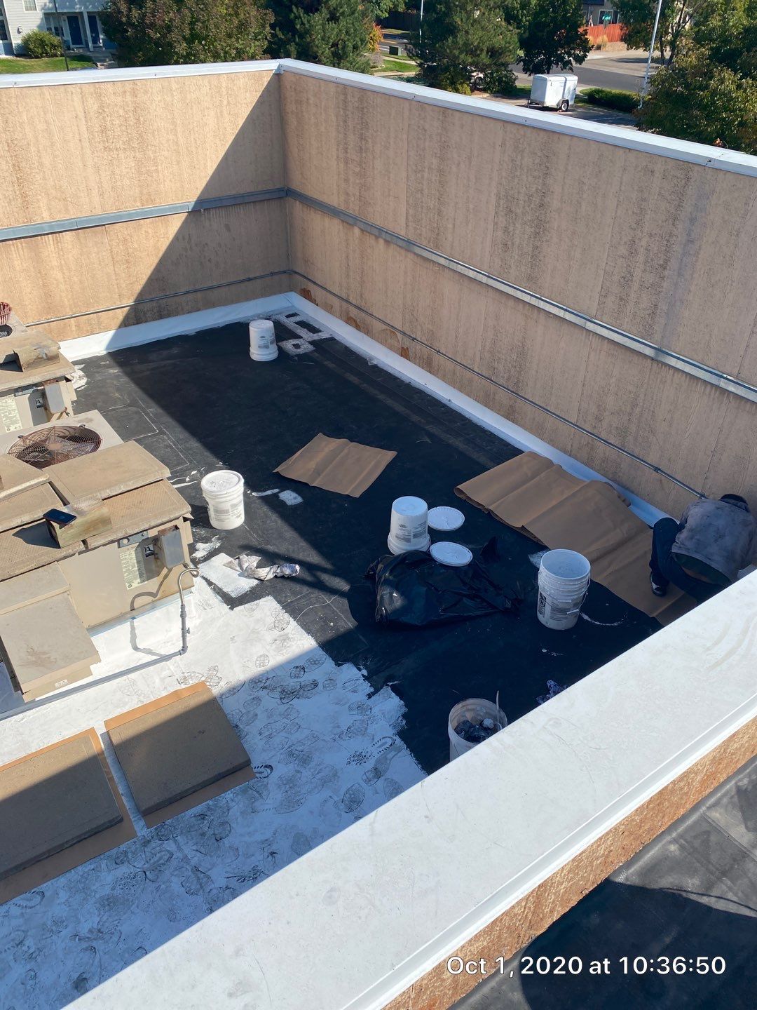 Commercial Roofing Installation using American Standard Coating - S  by A to Z Roofing