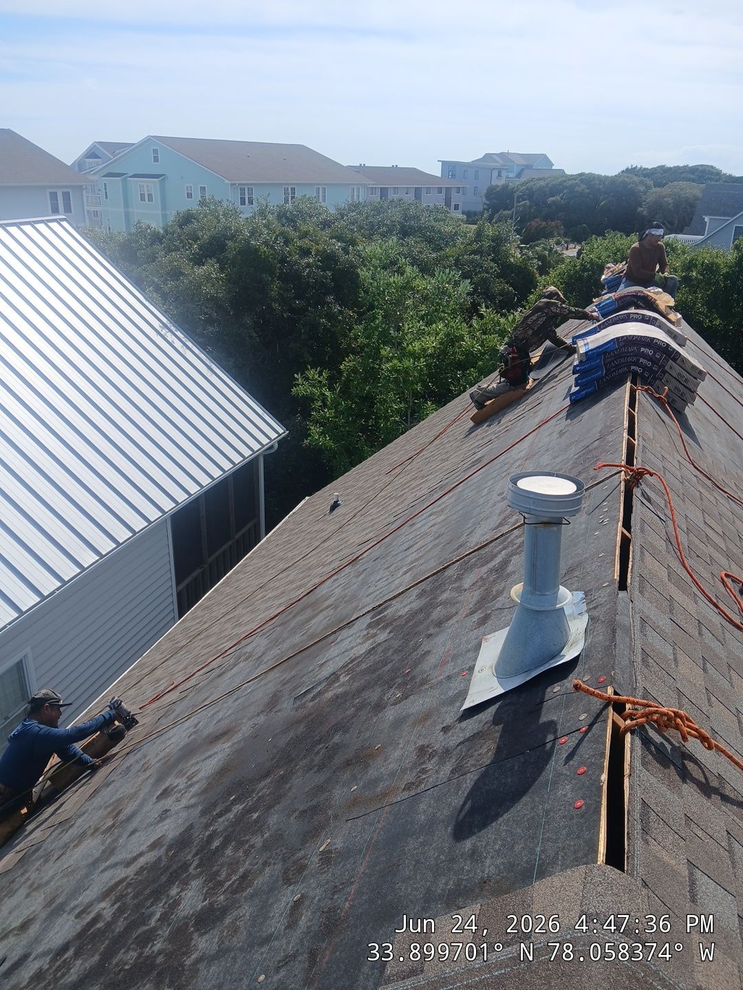 Oak Island Fortified Roof Replacement Using CertainTeed Landmark Pro Shingles by RGR Construction and Roofing, LLC