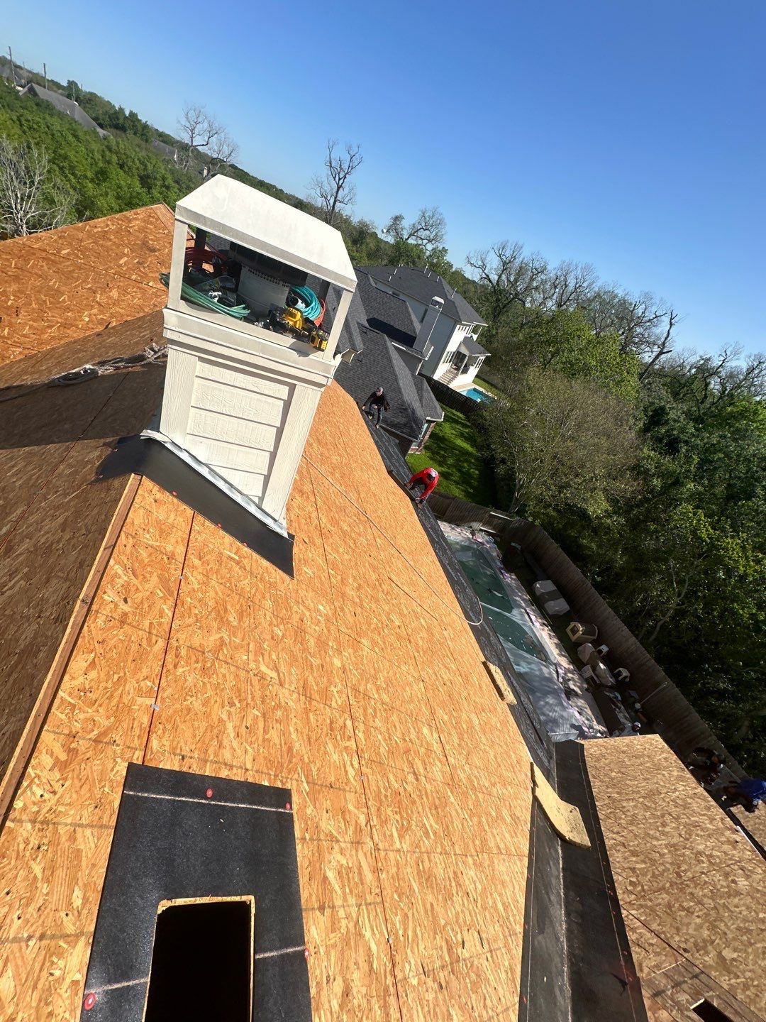 Residential Roofing Installation using Owen's Corning Duration (Lifetime) Shingles by Roof Repair Company