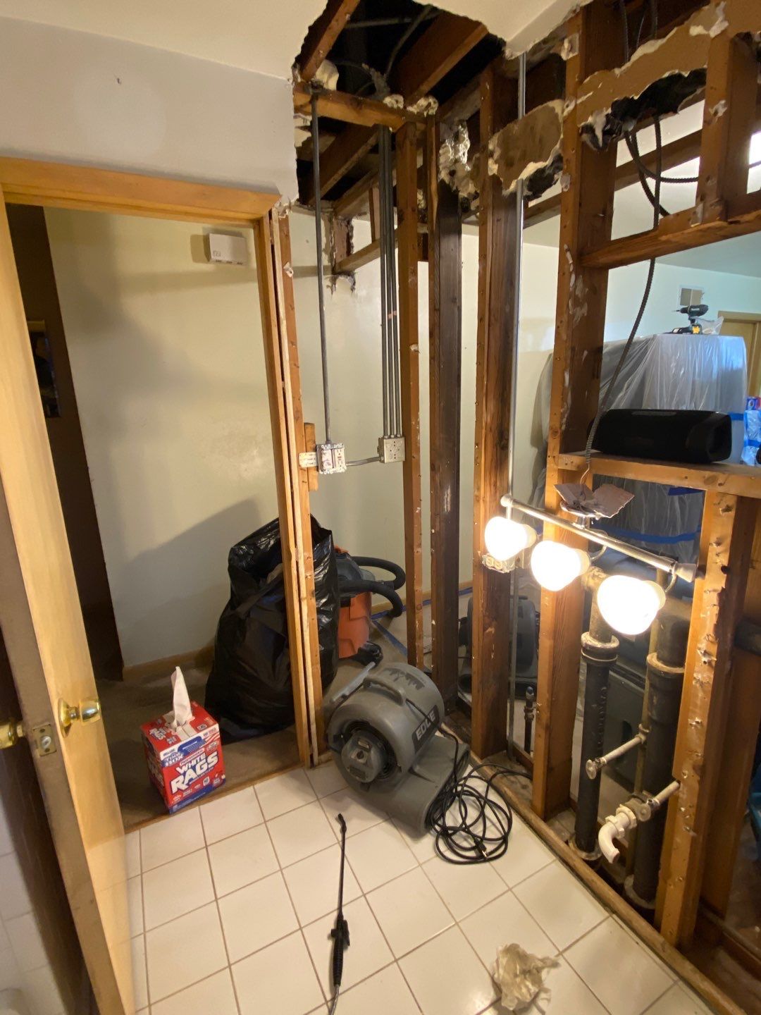 Sewage Pipe Break in the Attic by Chicagoland Water Medics