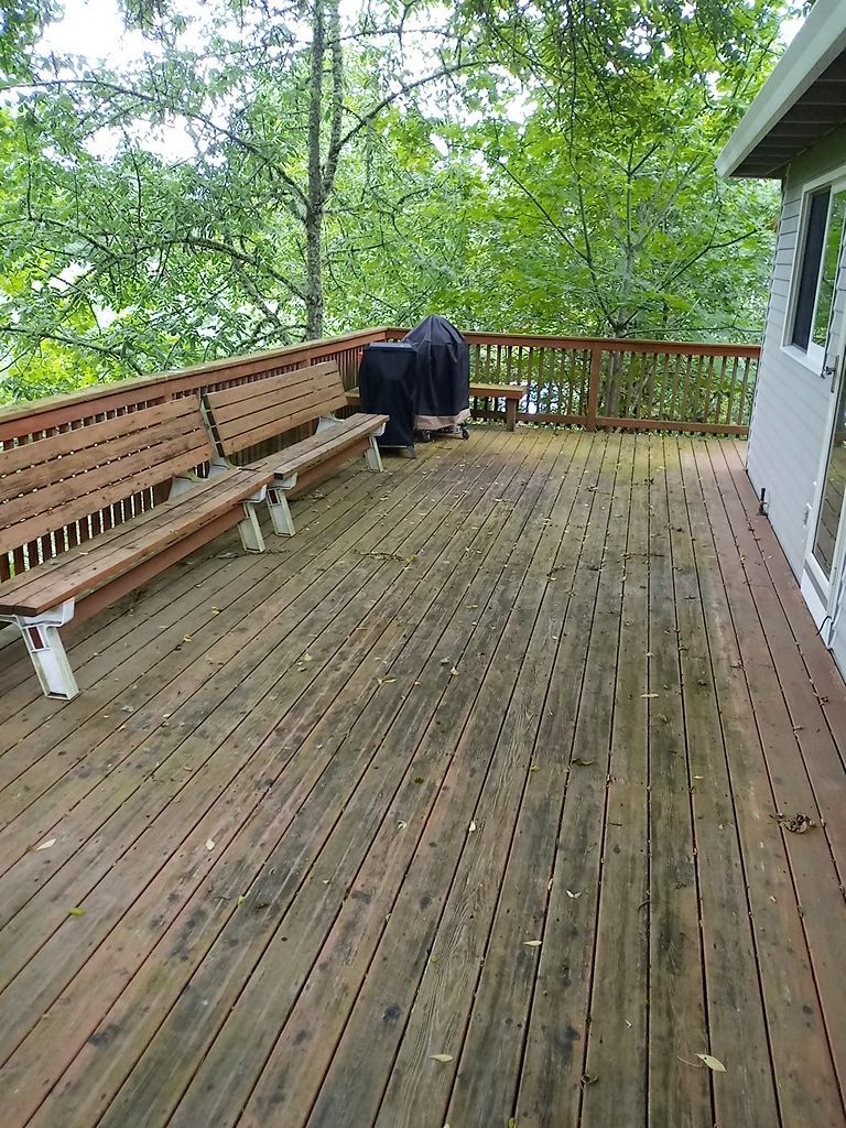 Deck Restoration using Armstrong-Clark Semi-Transparent Cedar 97229 by Paul Schopp