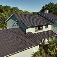 24ga 1.5" Snap-Lock Dark Bronze by Total Roofing System The Metal Roof Experts