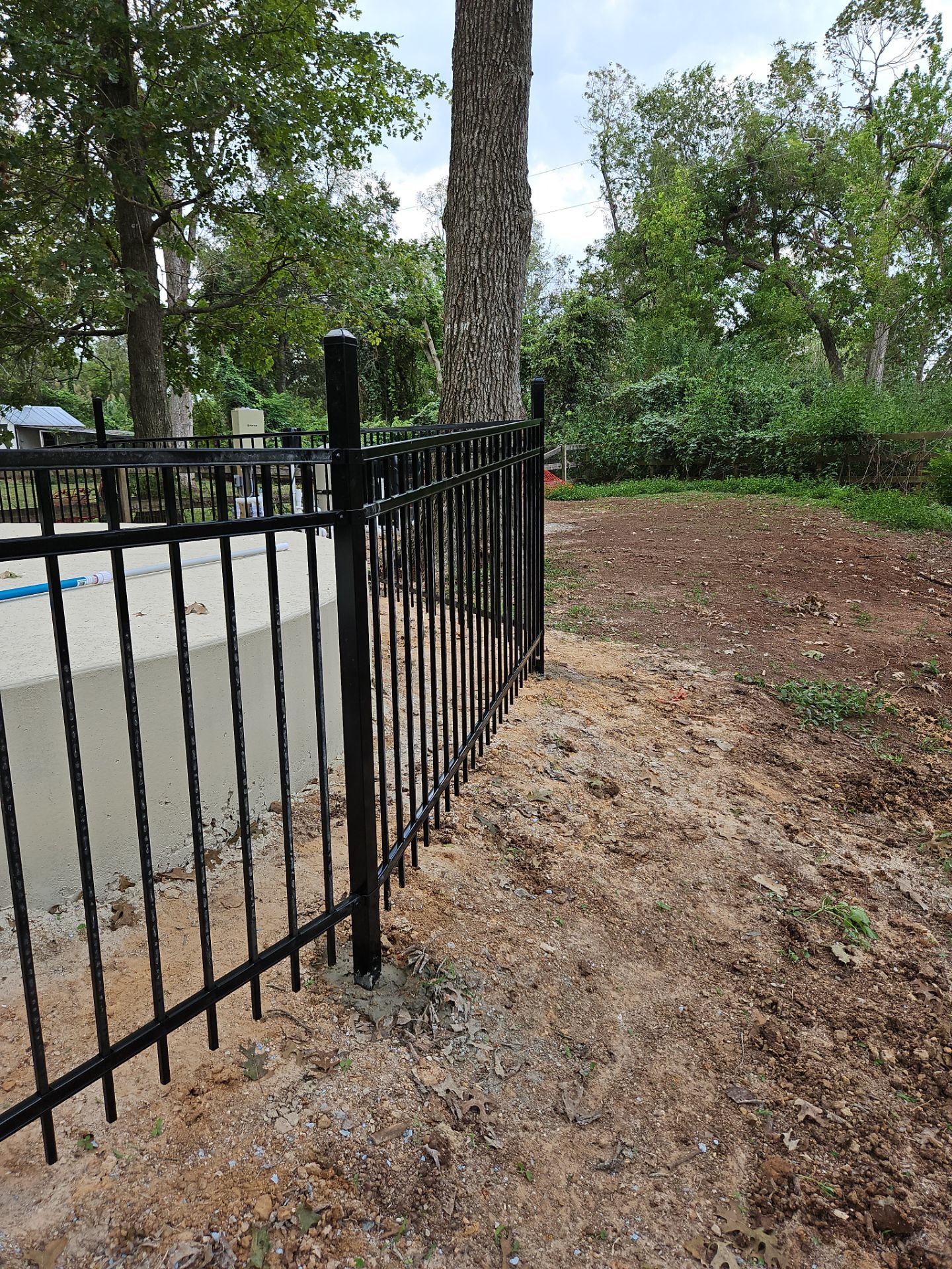 Ranch Style fence Plus Iron installation by Tim's Fences