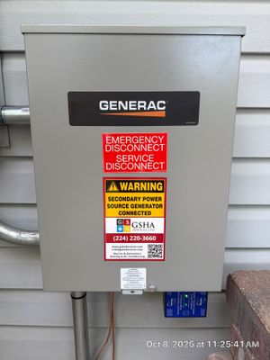 Generac 18kW Home Standby Generator Installation in Carpentersville
