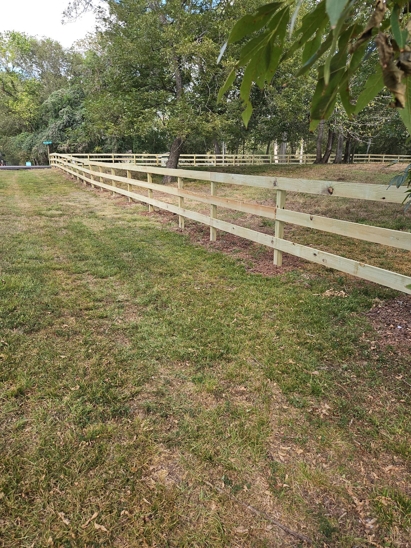 Ranch Style fence Plus Iron installation by Tim's Fences
