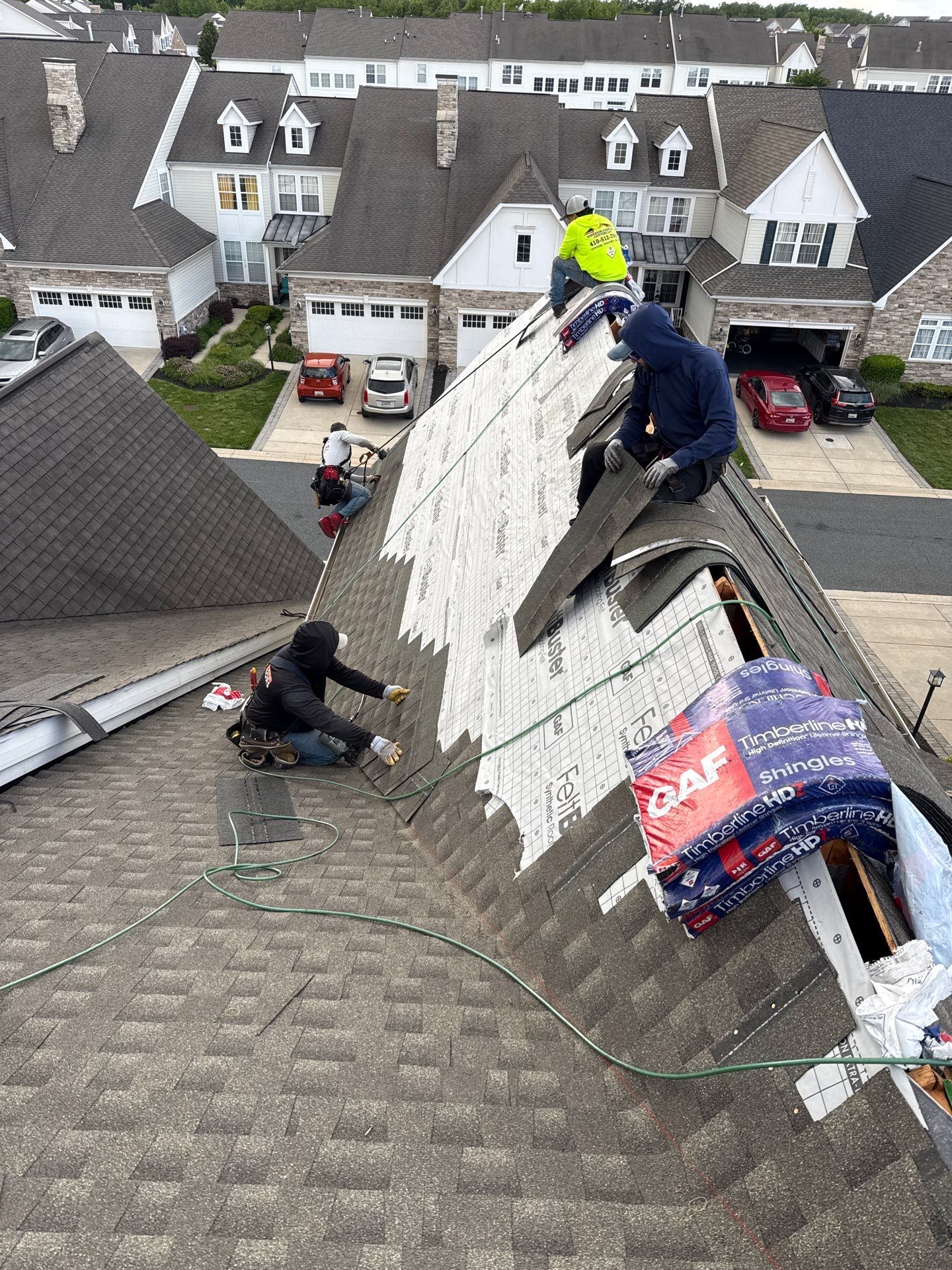 Residential Roofing Installation using GAF Timberline HDZ by Matter Roofing & Construction