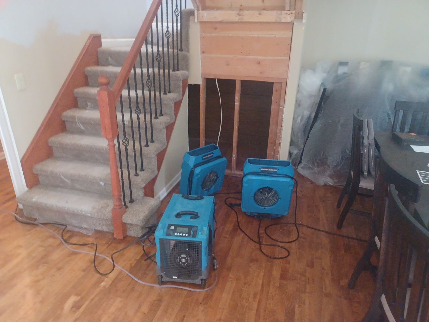 Project in West Bloomfield by EzDry Water Mitigation & Property Restoration