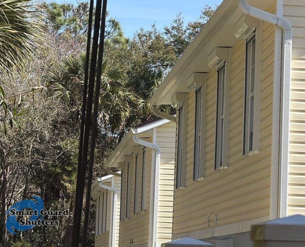 Hurricane Protection in White by Smart Guard Shutters