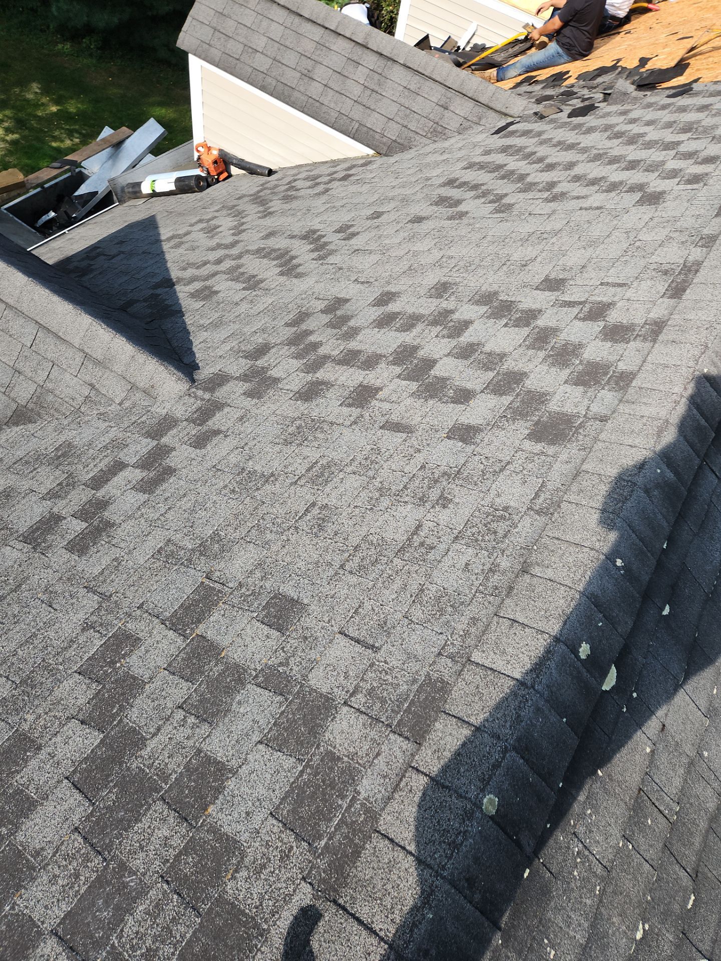 Residential Roofing Installation using Owens Corning TruDefinition Duration - Estate Gray by A Plus Exterior