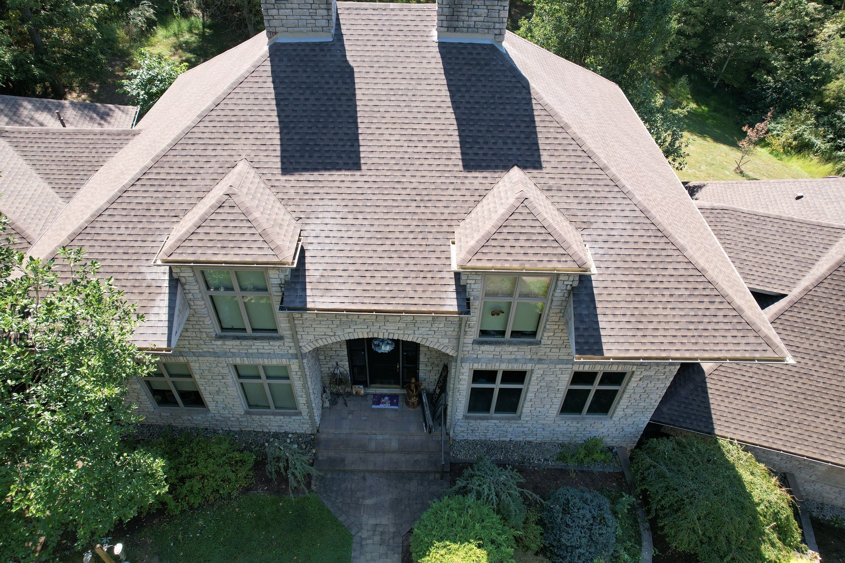 Residential Roofing Installation using GAF Timberline HDZ Barkwood by Rainstoppers Roofing