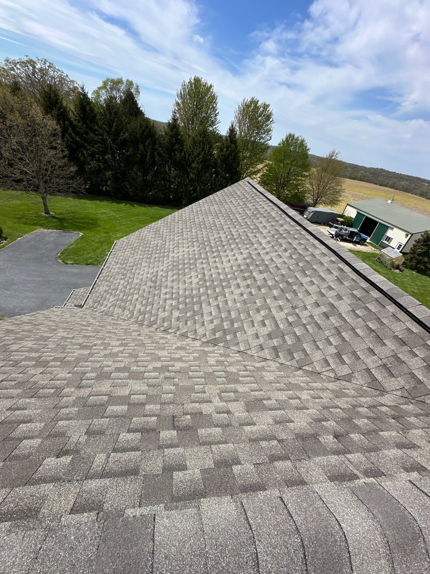 Residential Roofing Installation using Duration Series Shingles - Driftwood by RoofX 