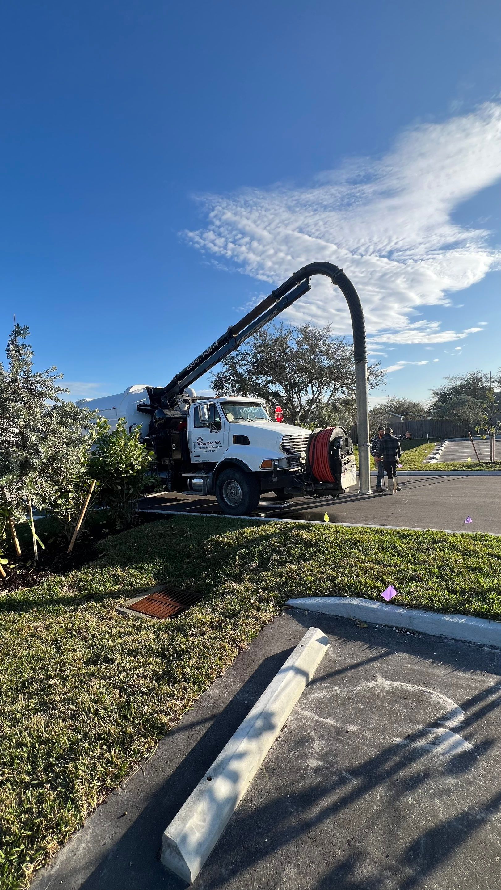 New Commercial Construction Stormwater System Cleaning by APS Power & Water