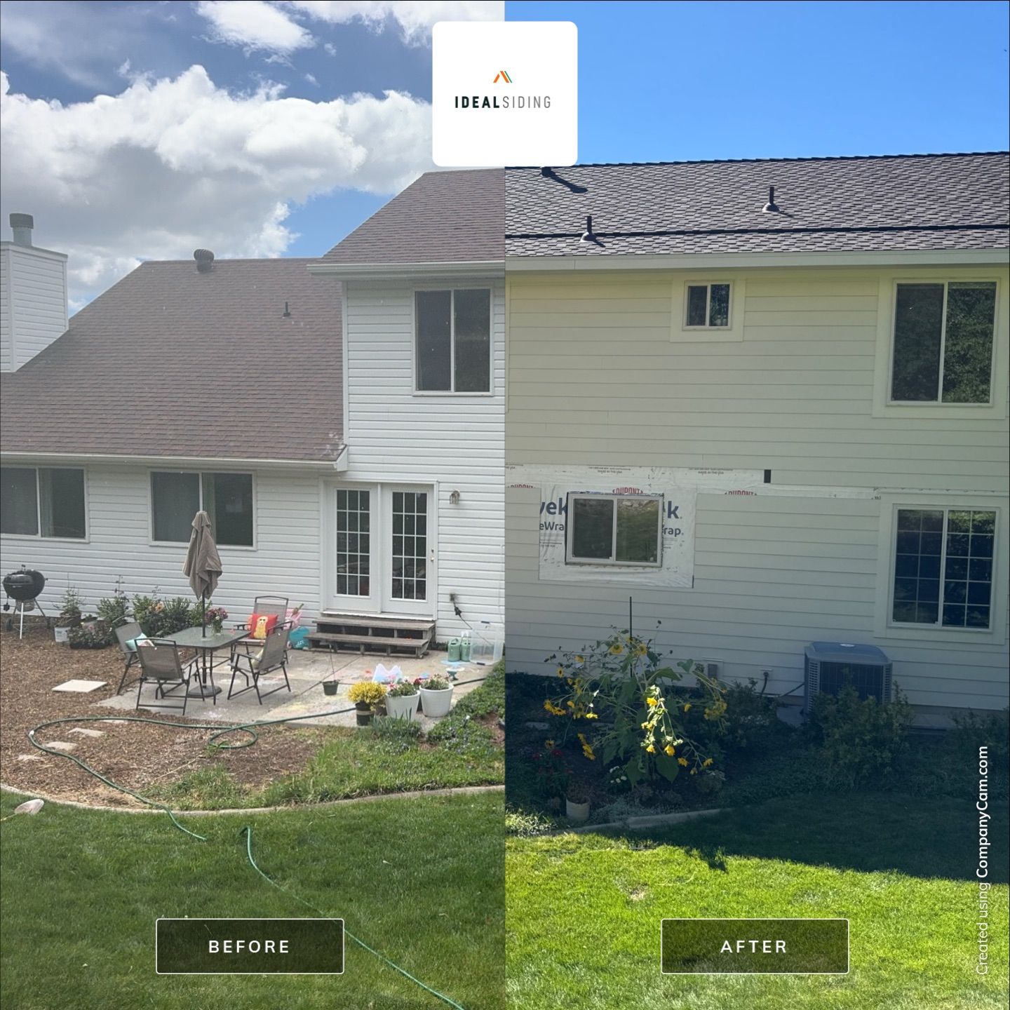 Orem | Custom Hardie Smooth Siding | Dove Wing & White Dove by Ideal Siding Utah