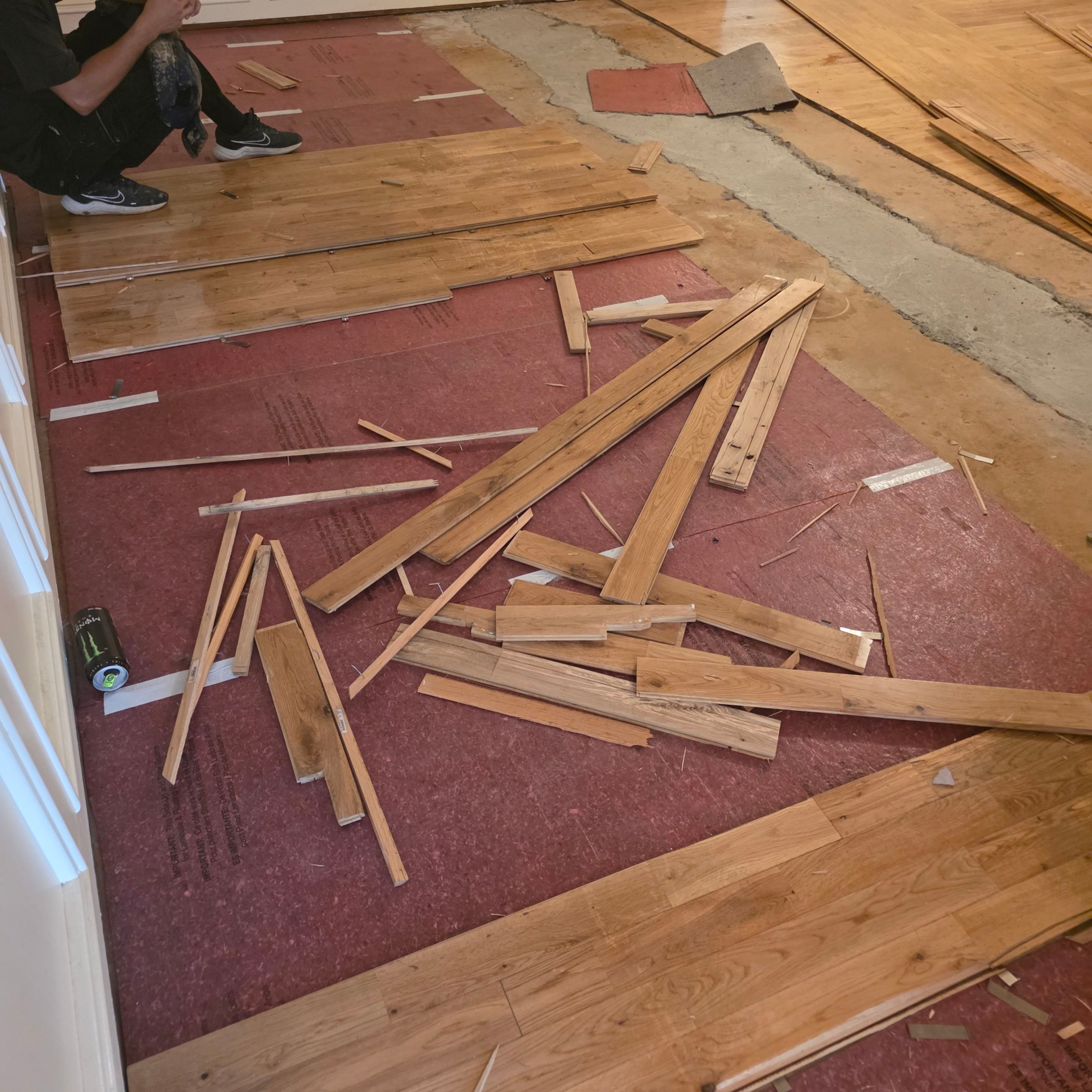 Natural Oak Hardwood Flooring Installation and site on finish Throughout Roswell Home by Flooring Xpress CO 