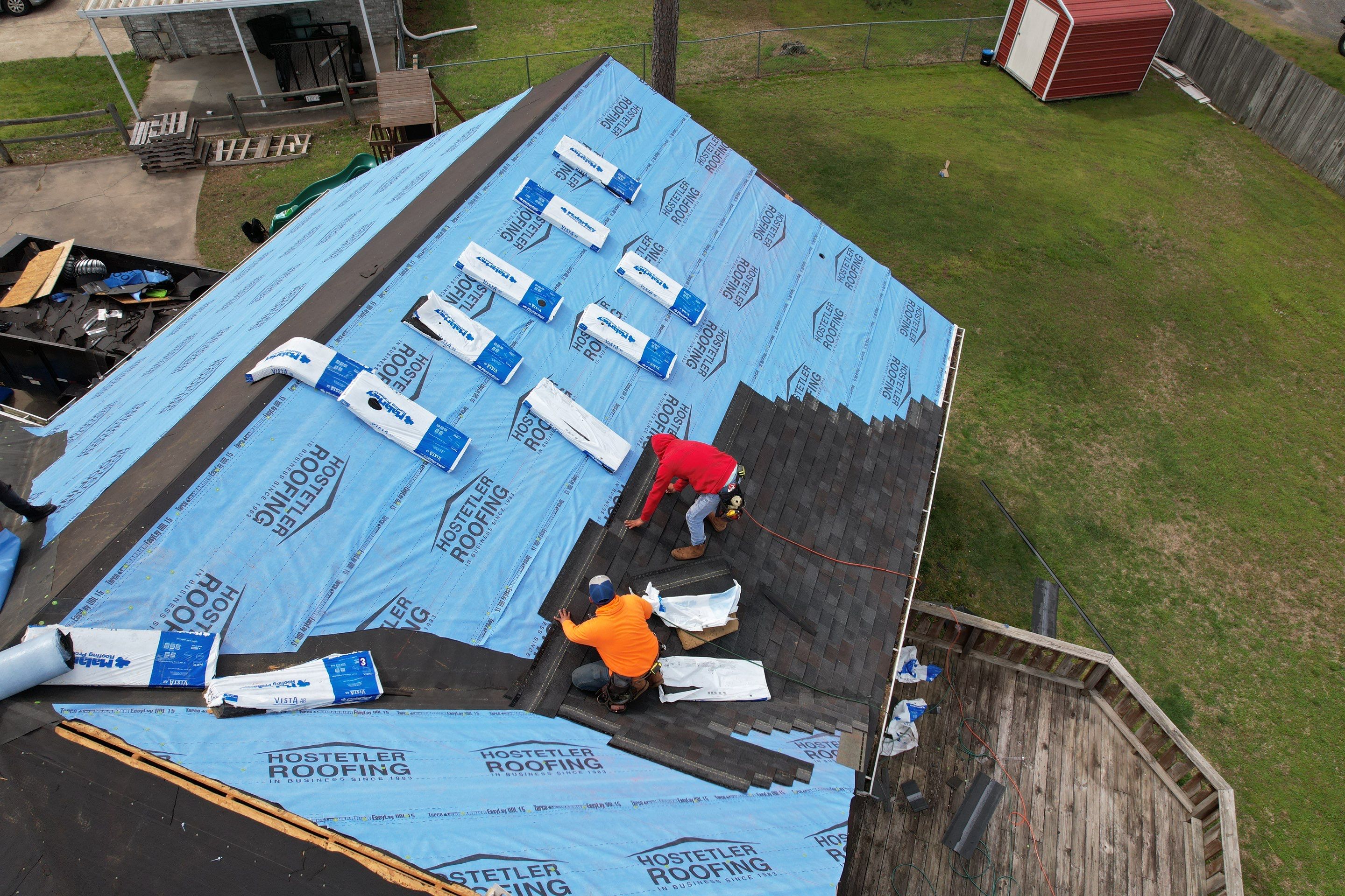 Residential Shingle Reroof using Malarkey Vista by Hostetler Roofing