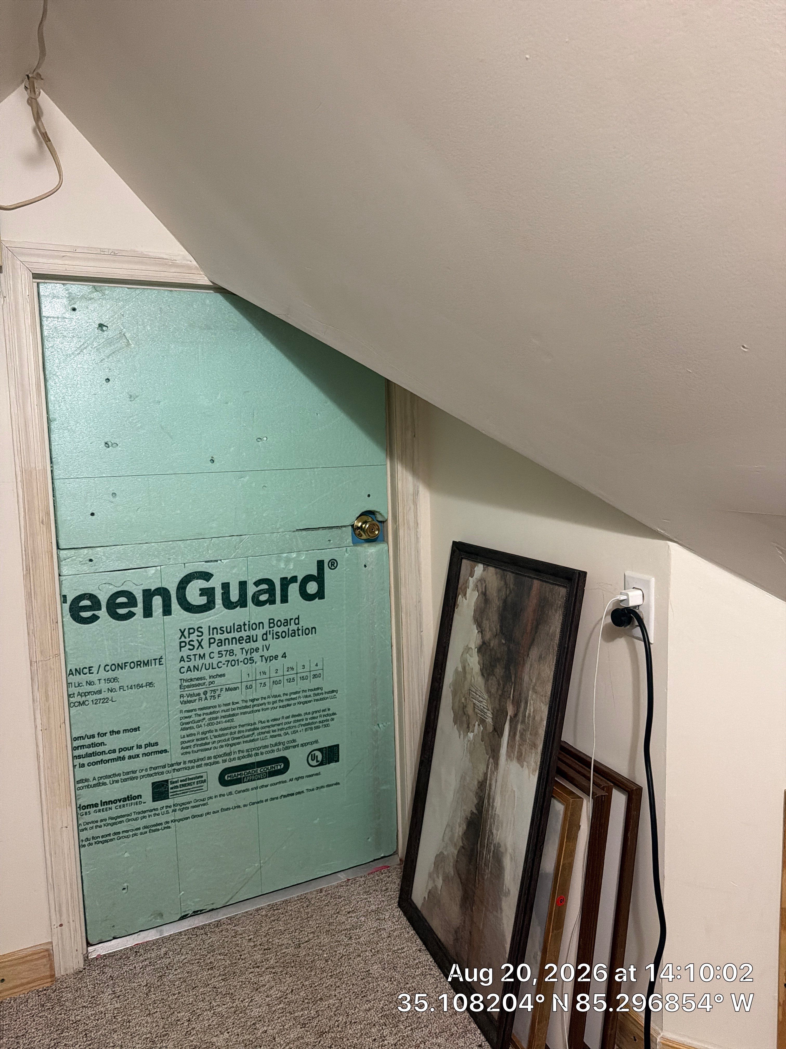 Attic Energy Efficiency Upgrades with GreenGuard XPS Insulation in Chattanooga by CompanyCam Sales Demo