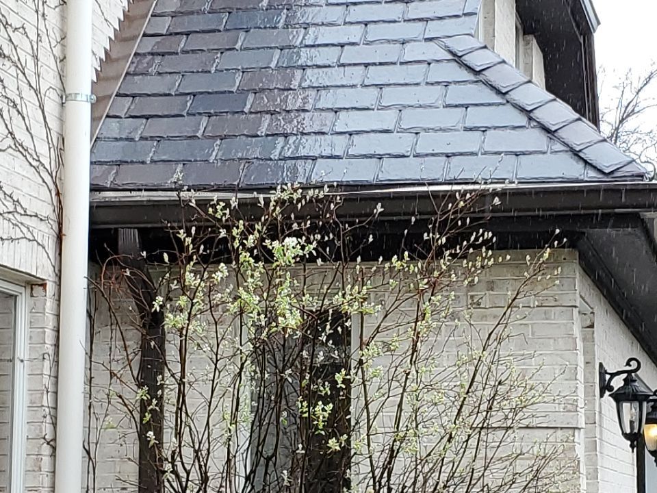 DaVinci Slate Roof Installation in Hinsdale by Custom Installations, Inc.