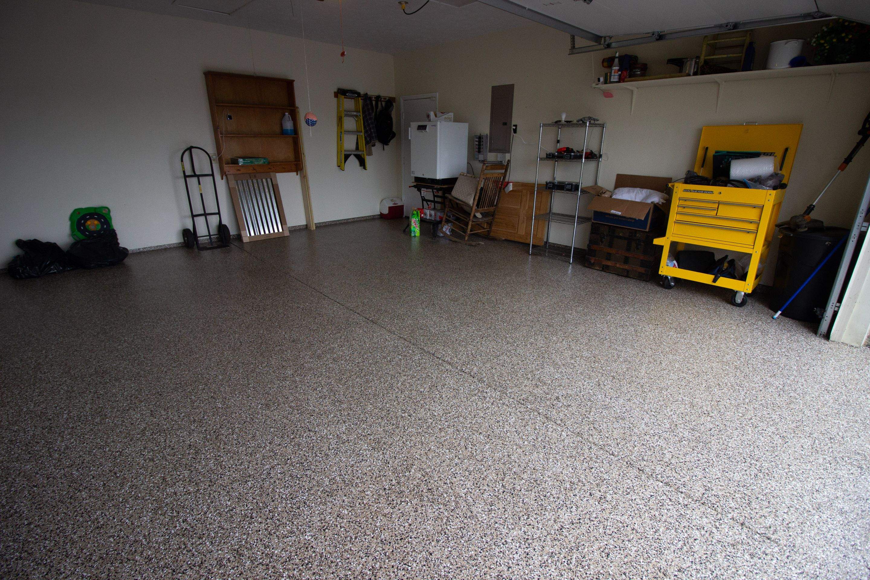 Garage Floor using Desert Sand by Your1DayFloor.com
