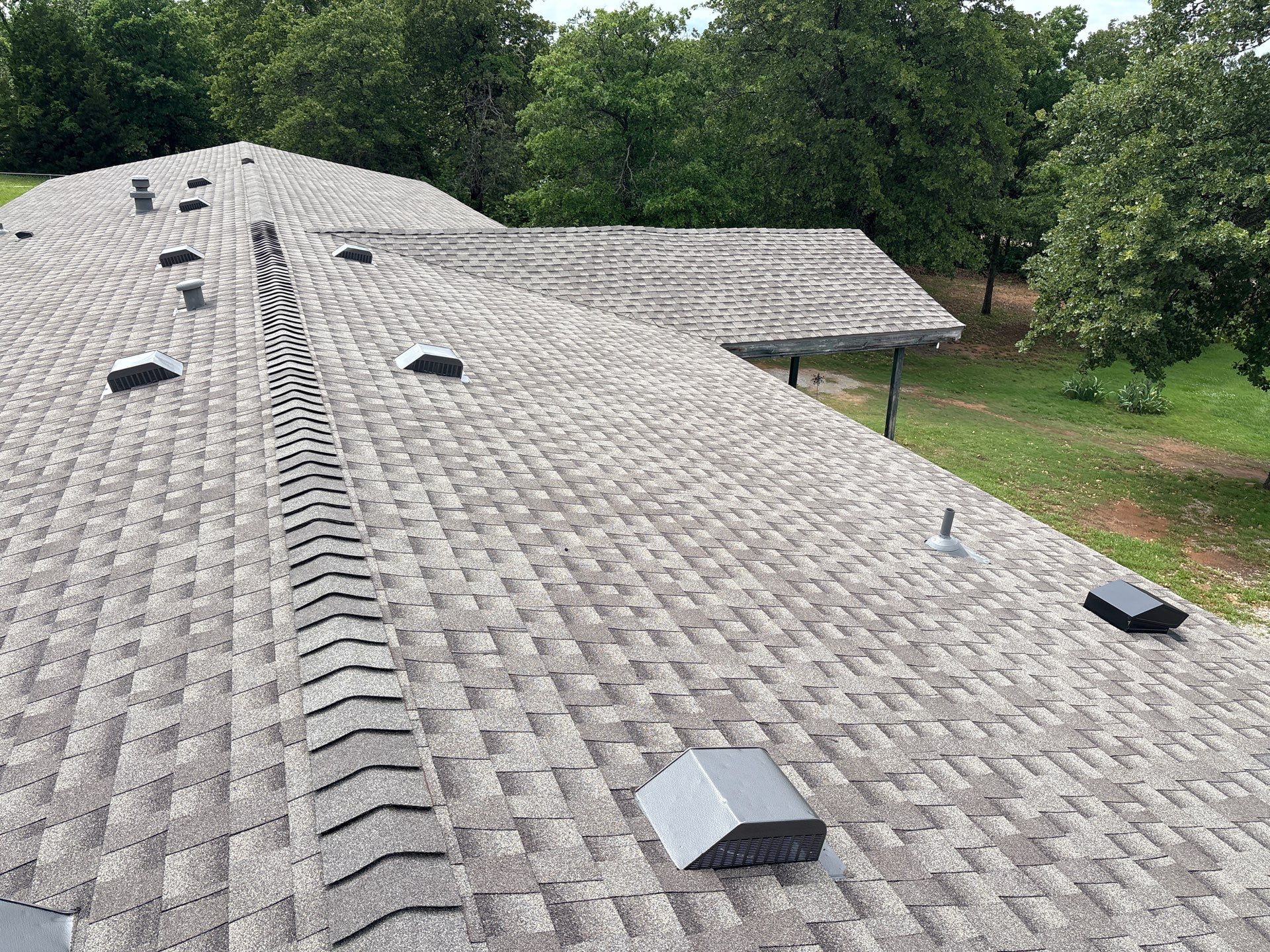 full roof & box vent replacement in Oklahoma City by McCann's Roofing and Construction