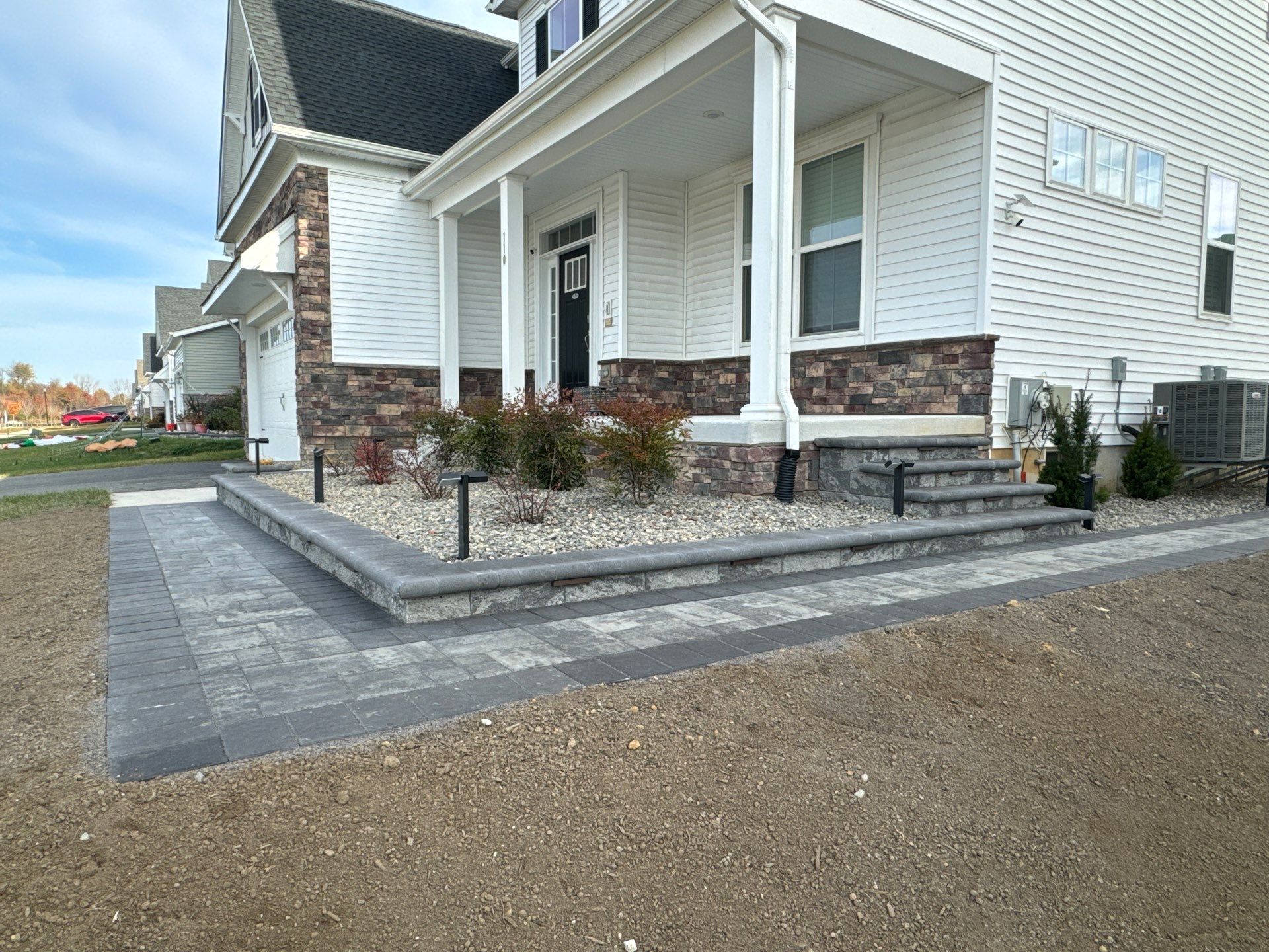 Custom Belgard Paver Patio Design & Installation in Delaware by Studio G Indoor Spaces & Outdoor Living