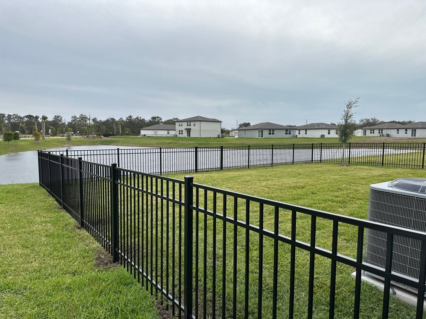 Aluminum Fence Installation using Black 3 Rail Aluminum Fence by Asap fence and gates, LLC