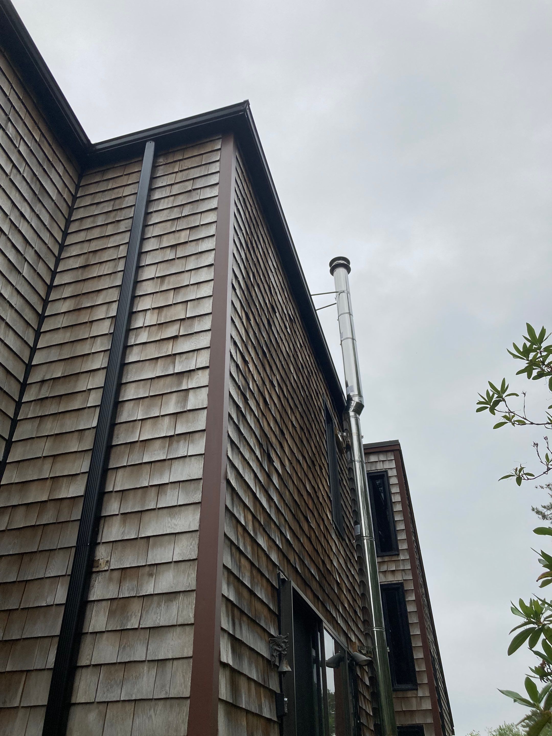 Black Duo Pro Gutter Installation in Wellfleet, MA by Gutter Pro Enterprises