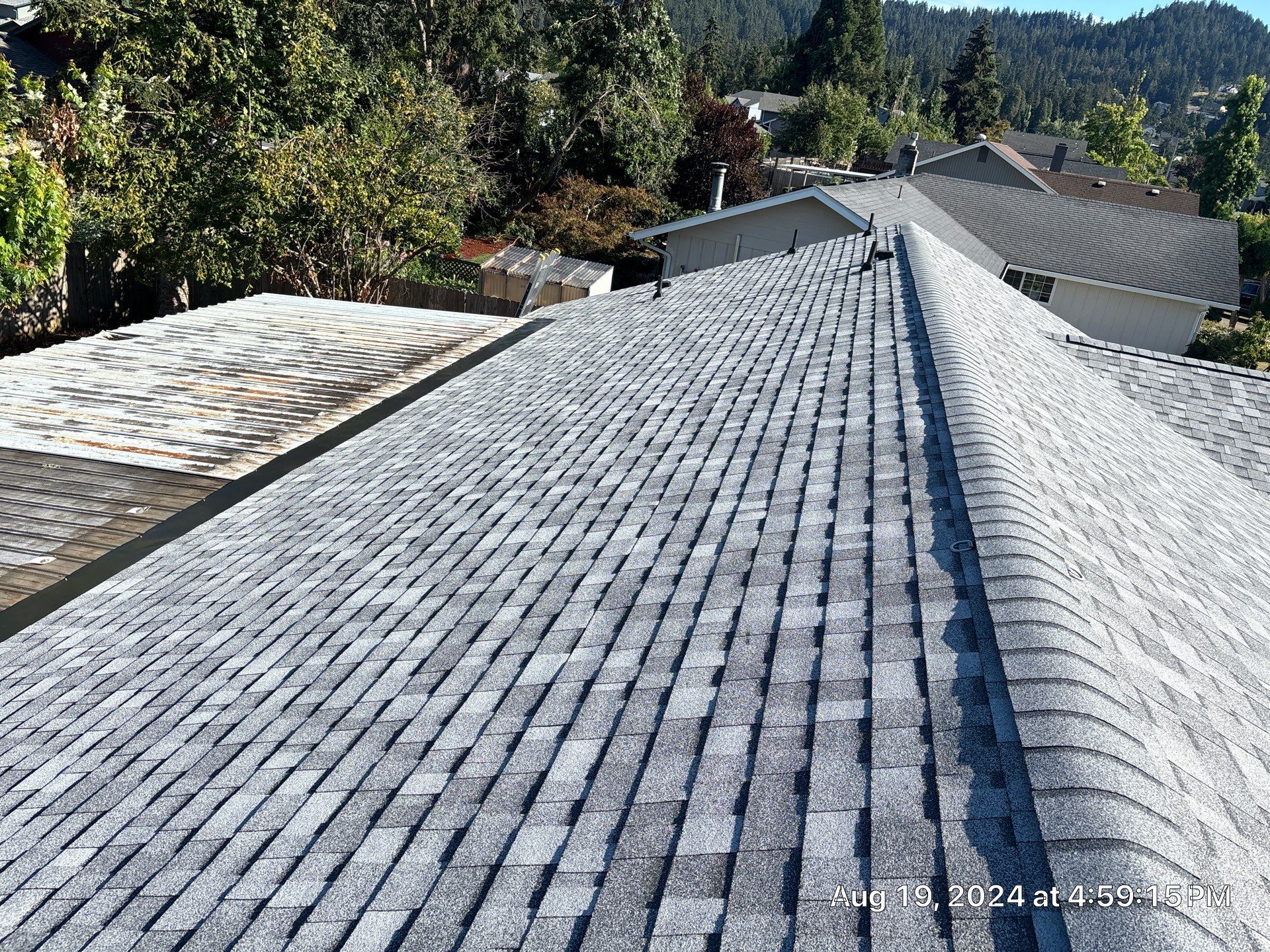 Residential Reroof using Owens Corning Duration Shingles in Sierra Gray. by BEST Roofing & Waterproofing