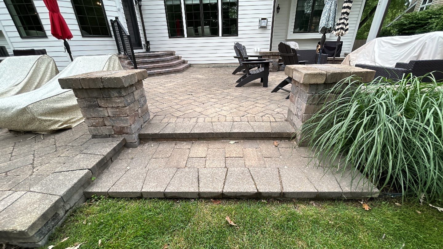 Brick paver clean, sand and seal.  using Surebond SB-1300 by Northern Power Washing LLC.