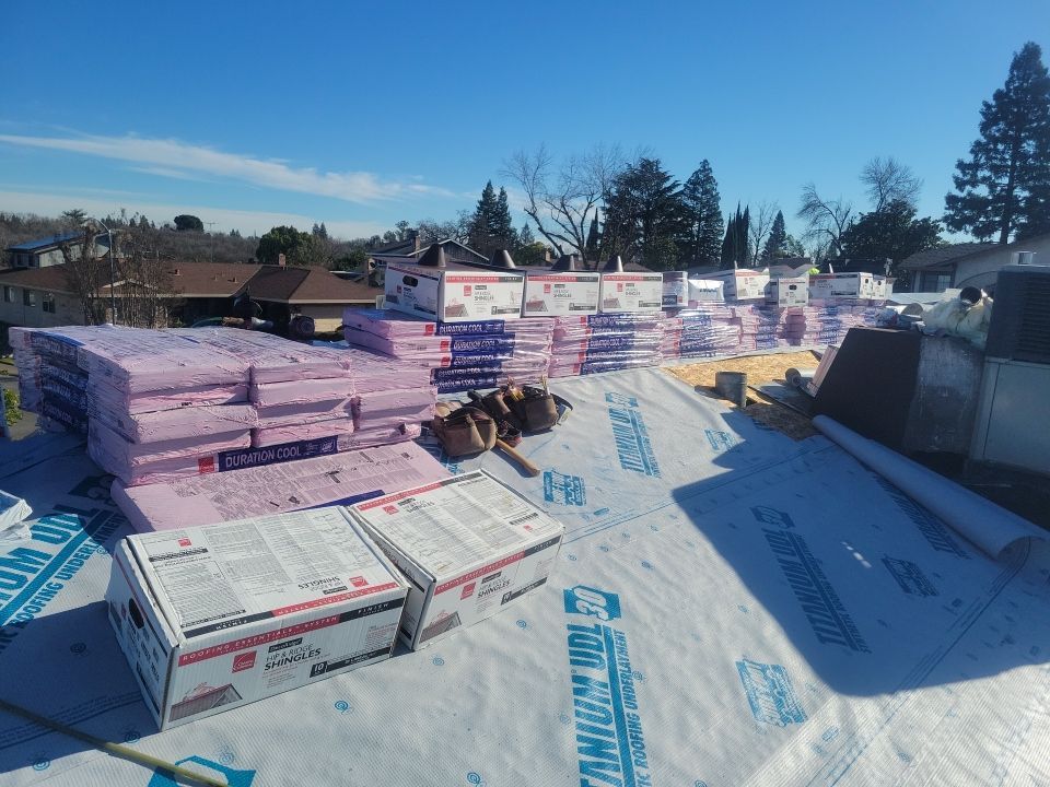 Roofing and Gutters to protect this home by Byers Enterprises 