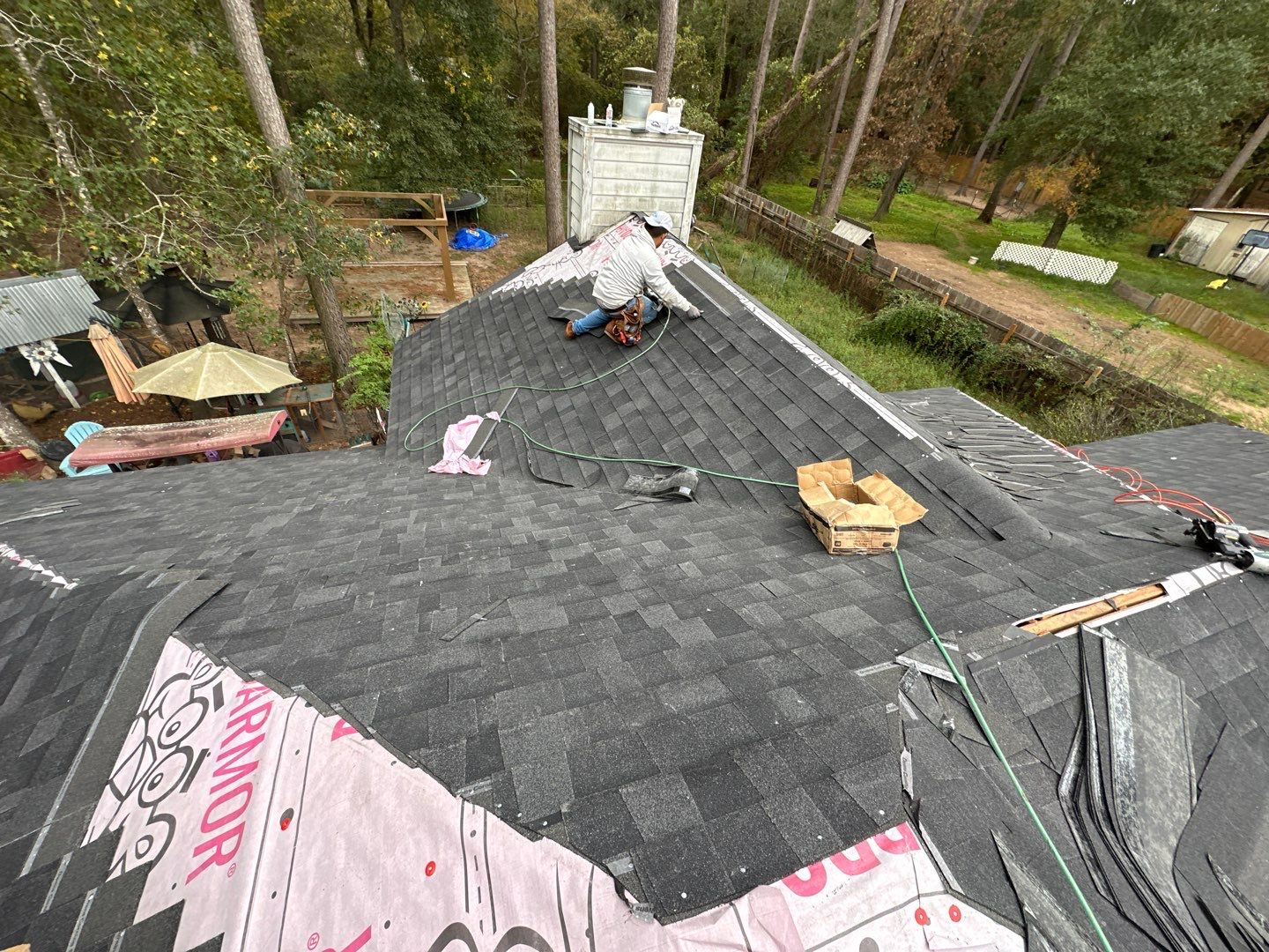 Residential Roofing Installation using Owen's Corning Duration (Lifetime) Shingles by Roof Repair Company