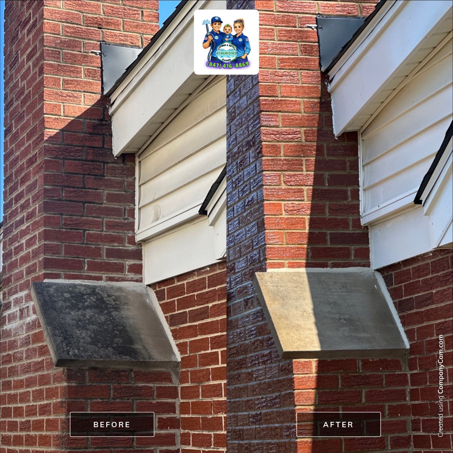 Project in Glenview by Simmons Power & Soft Washing