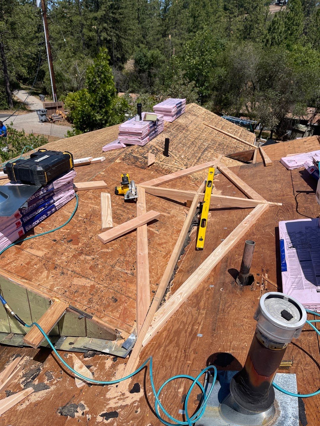 Residential Roofing Installation using Owens Corning Roofing Shingles by Byers Enterprises 