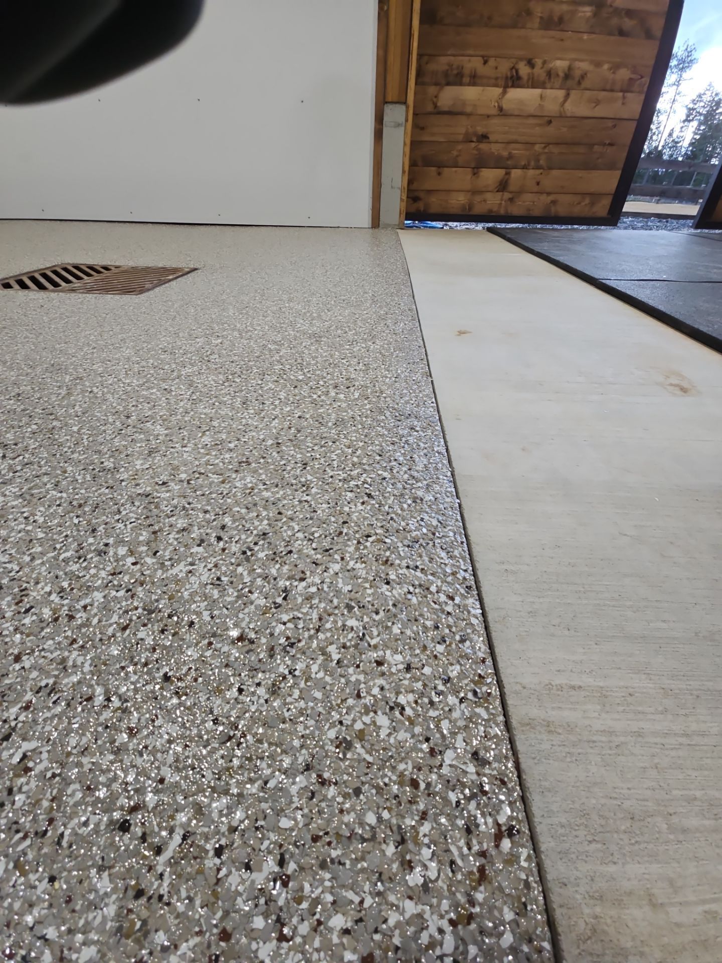 Tack Room TransFLOORmation using Pebble Beach by Croc Coatings, LLC
