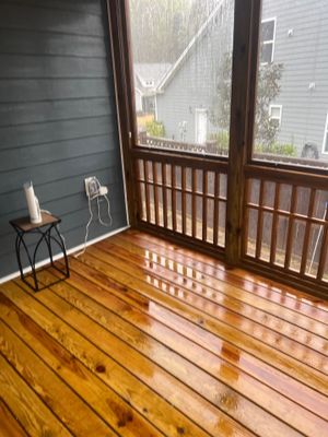 Weathered Deck using Wood Sealant
