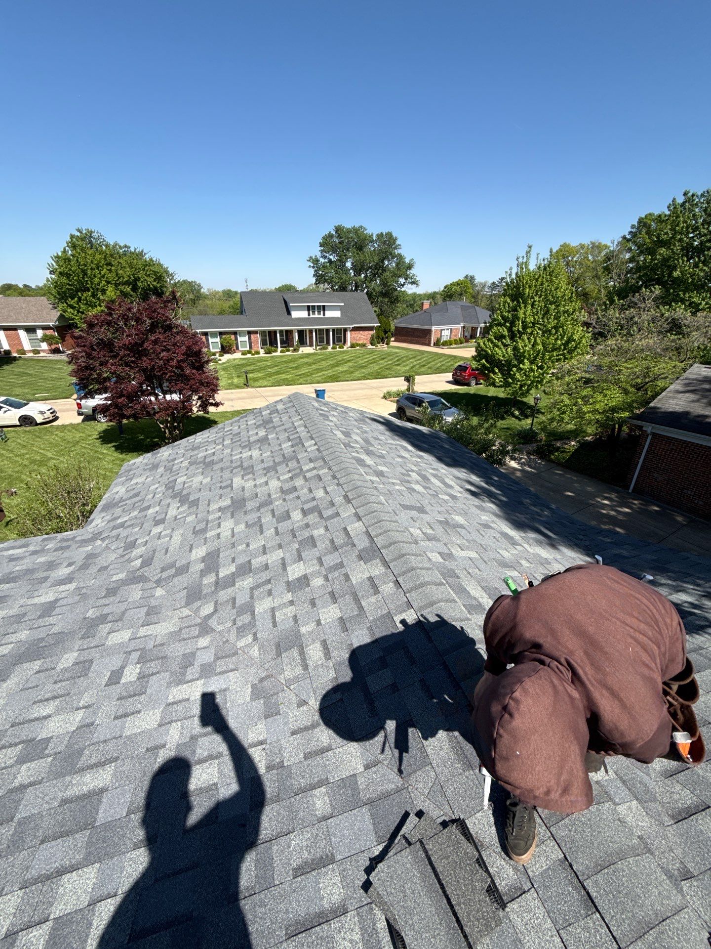 Architectural Shingle Roof Installation and Decking Replacement in Chesterfield by Acute Roofing And Exteriors 